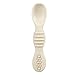 PandaEar 3 Pack Silicone Suction Baby Bowls & 3 Baby Feeding Spoons | Non-Slip Stay Put Bowls & Soft Silicone First Stage Spoons for Toddlers, BPA-Free Baby Led Weaning Set (Linen Brown Tan)