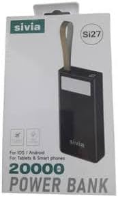 Power Bank 20000mAh – Portable Charger with Built-In LED Light