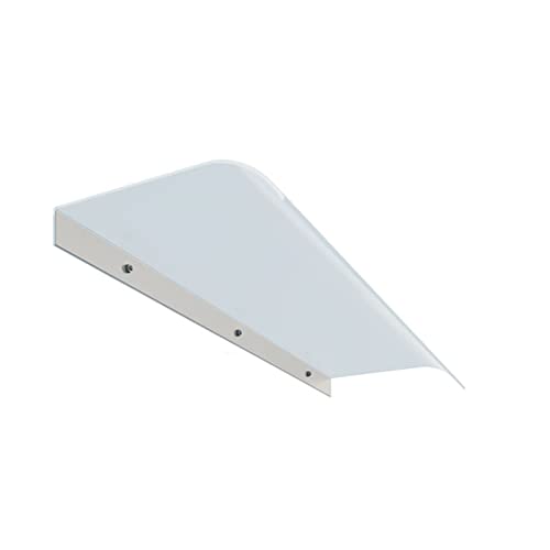 Tejadillo de Protección Marquesina para Puerta y Ventanas Exterior,Marquesina Arqueada Toldo de Entrada Protección de la Privacidad,Toldo Cubierta de Policarbonato (40x140cm/16"x55") Cover