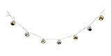 Miniature Jingle Bells Garland - 33 Inches/16 Bells (Gold & Silver)