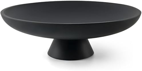 Large Decorative Bowl, Modern Resin Pedestal Bowl for Home Decor,...