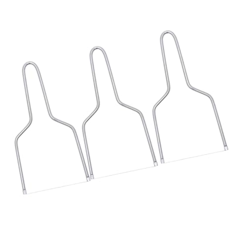 KICHOUSE 18.3x9.6cm Stainless Steel Cheese Slicer 3pcs Cheese Board Handheld for Home