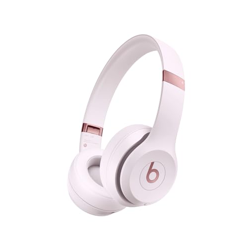 Beats Solo 4 – Wireless Bluetooth On-Ear Headphones, Apple & Android Compatible, Up to 50 Hours of Battery Life – Cloud Pink