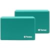 Tumaz Non-Slip Yoga Blocks 2-Pack – High Density/Lightweight EVA Foam & Natural Cork for Stability, Premium Set with E-Book Included