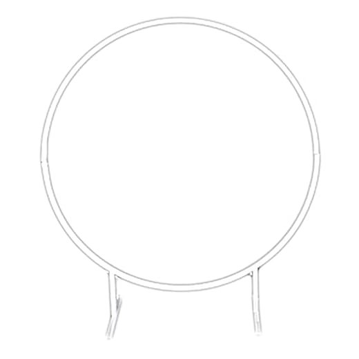 ZWJ Bröllop Bakgrund Arch Rekvisita Rund Dekoration Ring Iron Arch Guld Vit Två Färger Är Tillgängliga För Bröllop Födelsedag Graduation Season Festen Årsdag Firande,White,2m