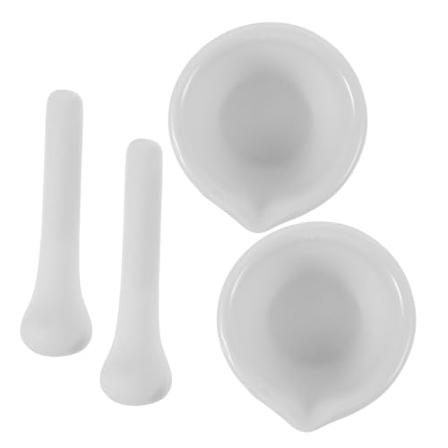2 sets mortero y maja de porcelana para medicina