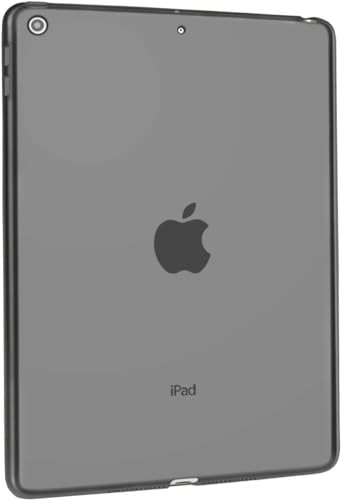 iPad 2nd/3rd/4th Gen. 9.7" Case, Transparent Slim Silicone Soft TPU Tablet Computer Case for Apple iPad 2 3 4, 9.7" 2011/2012 (Old Model) (Black Clear)