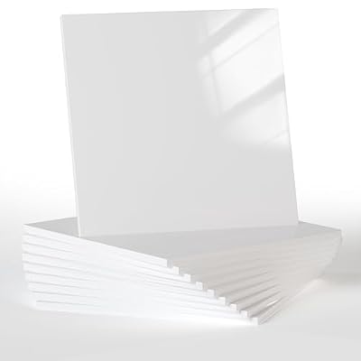 Limpresa 10pcs Marble Peel and Stick Backsplash Waterproof Wall Panels, Self Adhesive Marble Foam Tile, 11.8"x11.8" PVC Wall Panels for Bathroom, Kitchen, Living Room and Laundry Room (Pure White)