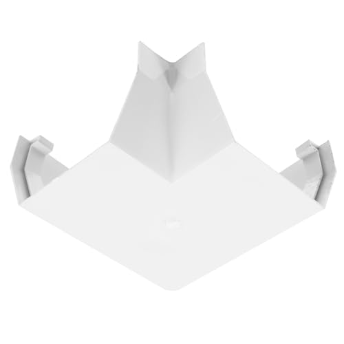ifundom Conector de Bajante de Canalón de Pvc Blanco para Canaletas de Agua Lluvia, Fácil de Instalar y Reduce Obstrucciones, Accesorio Adecuado para Drenaje de Tejados