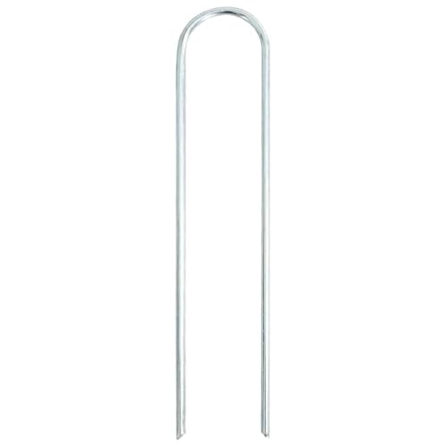 Anclaje de suelo en U de 20 cm en acero galvanizado para fijación de lonas y tiendas (25 uds) 2