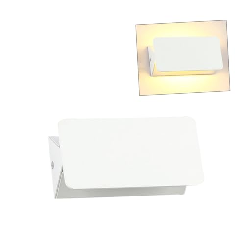 FONDOTIN Lámpara de Pared LED Luz Cálida Ajustable para Interior Aplique Decorativo para Dormitorio y Sala Diseño Ergonómico