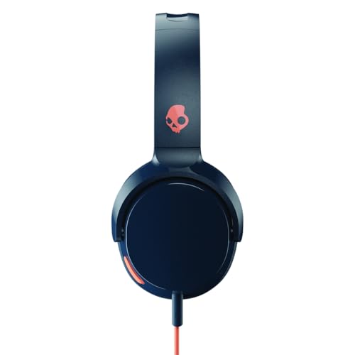 Image of Skullcandy Riff On-Ear Wired Headphone,Convenient for Travel with 3.5mm AUX Plug,Builtin Microphone,Foldable Lightweight Comfortable Design,Durable Headband,Reliable Simplicity-Blue /Sunset(Pack of 4)