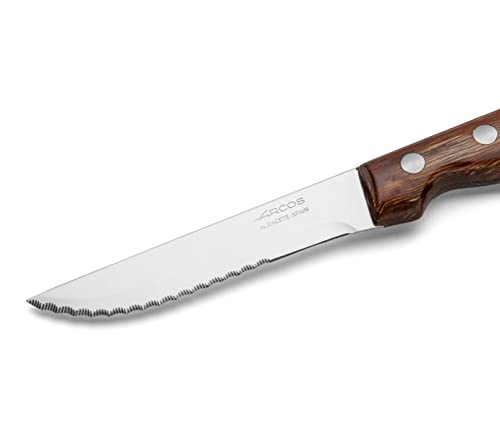 Couteaux de table Arcos en bois comprimé brun et acier inoxydable Nitrum - 4