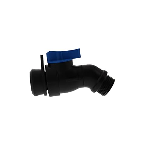 Rain Barrel Spigot: Fits Standard Garden Hose - Installs From Outside of Drum or Barrel - Turn Any Barrel or Trashcan Into a Rain Barrel - INSTRUCTIONS INCLUDED Cover