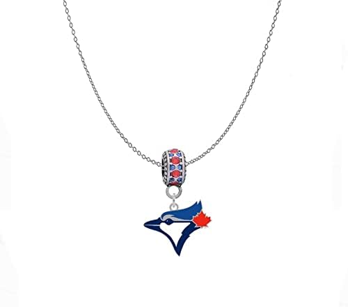 Toronto Blue Jays Logo Charm Compatible With Pandora Style Bracelets. Can also be worn as a necklace - Image 2