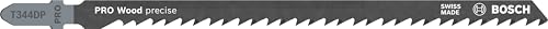 Bosch 2x PRO Wood precise T344DP Stichsägeblatt, 152 mm, 2-tlg.