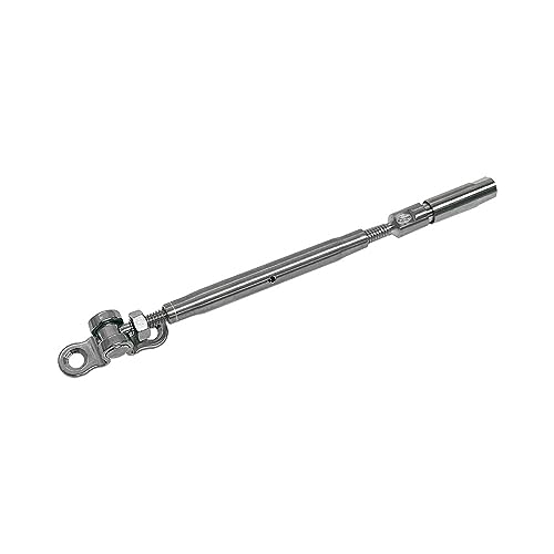 DBMIMPORTERS Marine Stainless Steel Swageless Deck Toggle Turnbuckle Fitting 3/16