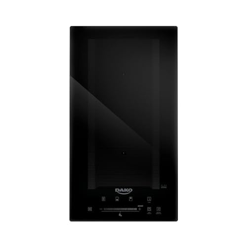 Cooktop de Indução Dako 2 Bocas Preto com Zona Flexível 220v