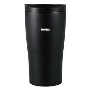 HARIO(ハリオ) タンブラー ブラック 300ml HARIO フタ付き保温タンブラー ステンレス プレゼント ギフト 贈り物 STF-300-B" 