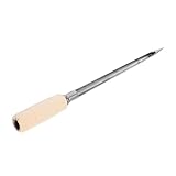 Stainless Steel Grain Sampler Probe with Wooden Handle for Soil Testing Cereal and Powder Sampling Ideal for Wheat Corn and Rice Inspection
