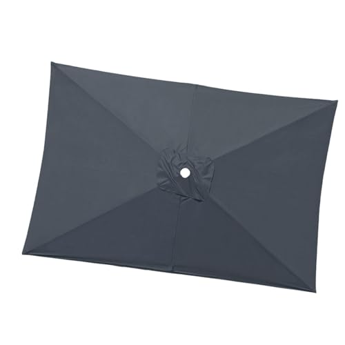Auvent de rechange parasol terrasse gris facile à installer de 2x3m - 2