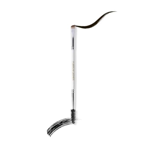 Image of Cuffs N Lashes Dual Makeup Brush | 2-in-1 Fine Angled Brow Brush &Spoolie 07 | Eyebrow Definer &Groomer | Precision Shaping &Blending | Travel Friendly Professional Eye Makeup Tool