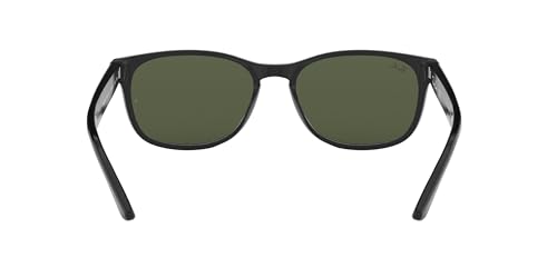 Ray-Ban Unisex Sunglasses Black Frame, Green Lenses, 57MM4
