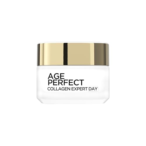 LOréal Paris Collagen Face Cream Age Perfect Collagen Expert Retightening Day Cream Firmer & Supple Skin for 50+ For Visibly Firmer more Supple Skin Moisturise and Hydrated Skin 50ml