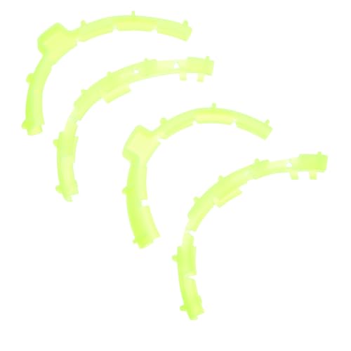 Mobestech 4個 衝突防止保護カバー プロペラ クラッシュ バンパー 飛行機の修理用品 プロペラガードバンパー プロペラカバー おもちゃ飛行機のアクセサリー tpu Light Green