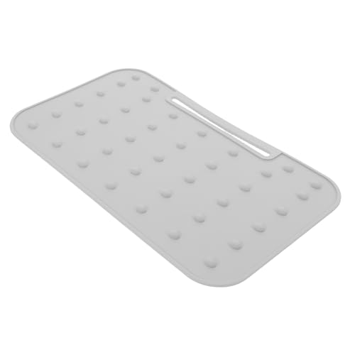 MOLUCKFU silicone pad hot cuscinetto di isolamento in silicone di ferro Pad di riposo resistente al calore cuscinetto di isolamento al calore Light Grey