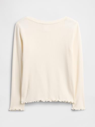 Image of Gap Girls' Long Sleeve Ribbed Tee