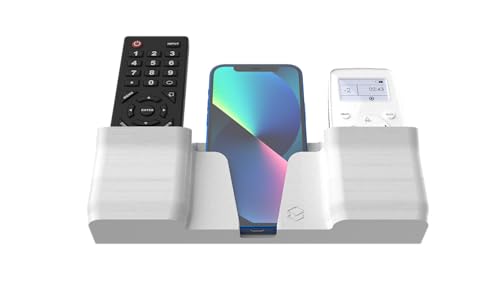 Suporte De Parede Porta Celular E Controle Remoto Universal (Branco)