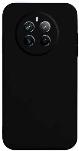 SPAZY CASE® Realme P1 5G / Realme 12 Plus 5G / Narzo 70 Pro 5G / Narzo 70 5G Back Cover | Soft Silicone Slim Back Case Cover - Black