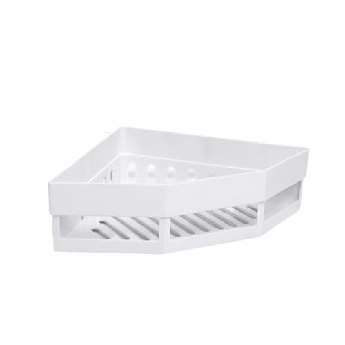 Almacenamiento de Esquina Baño Triangular Blanco Plástico Compacto 2