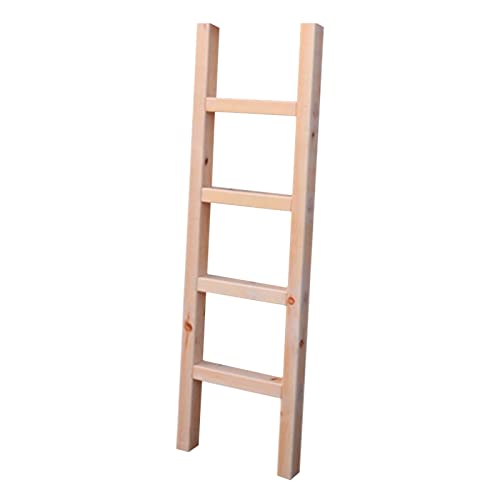 Escalera para literas Escaleras de Mano livianas Naturales para Cama de Hijas de Interior, Escalera para literas de Madera de Pino con Ganchos, escaleras para Camas gemelas para niños y adol