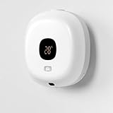 MoSundi Automatischer Wandspender Schaumseifenspender mit Infrarot-Sensor, LCD-Temperatur- und Batterieanzeige, leise für Mini für Motor für Badezimmer - Weiß