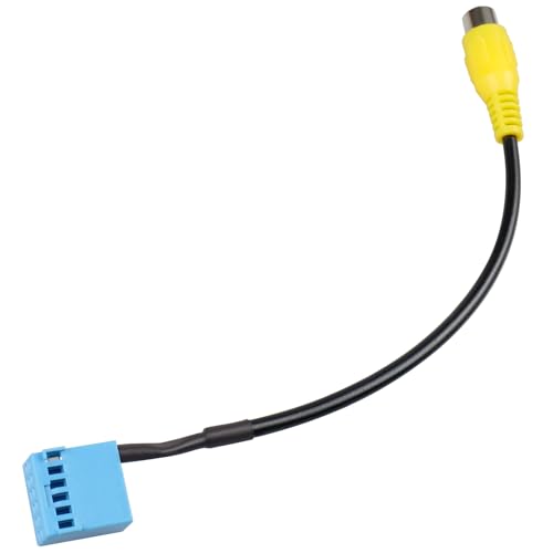 JAYUBIEN Car Radio Camera RCA Adapter Compatible with Volkswagen Golf Jetta Passat Touran Tiguan MIB2 RCD330 Stereo Backup Camera RCA Video Cable