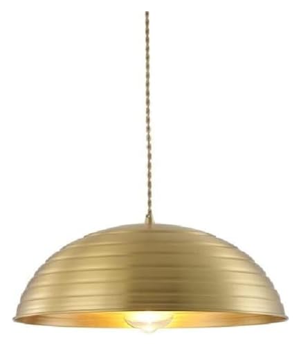 Suspension en laiton design pour créer une ambiance douce en chevet de chambre