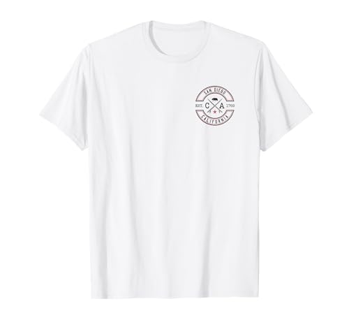 San Diego CA Vintage Souvenir Front & Back Print T-Shirt
