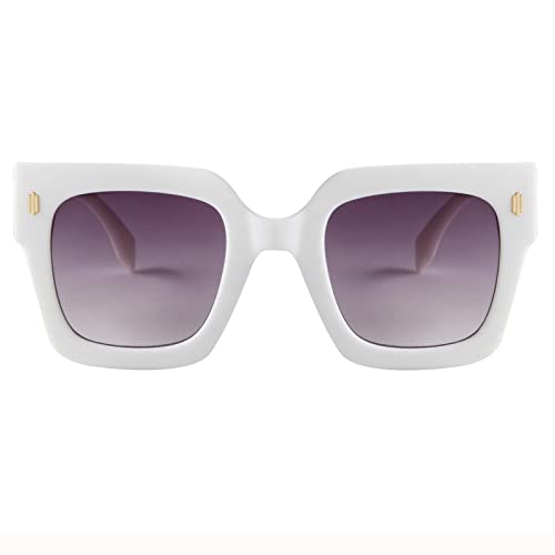 ADE WU Vintage Oversized Square Sunglasses for Women Retro Big La...