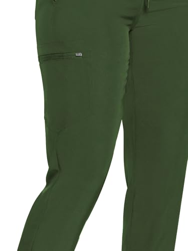 Image of COZYFIT Womens Scrub Pants - Soft Stretch Yoga Style with 5 Pockets, Slim Fit Jogger Scrubs Pants for Women
