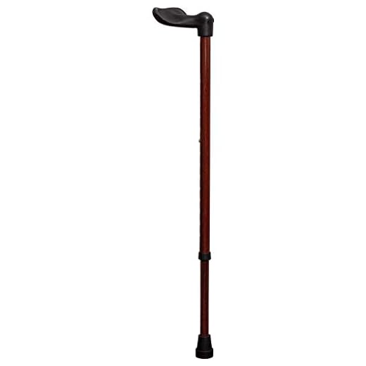 Aidapt Ergonomic Right Handed Walking Stick with Deluxe black gloss Printed Design