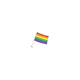 Double-Sided Rainbow Car Flag