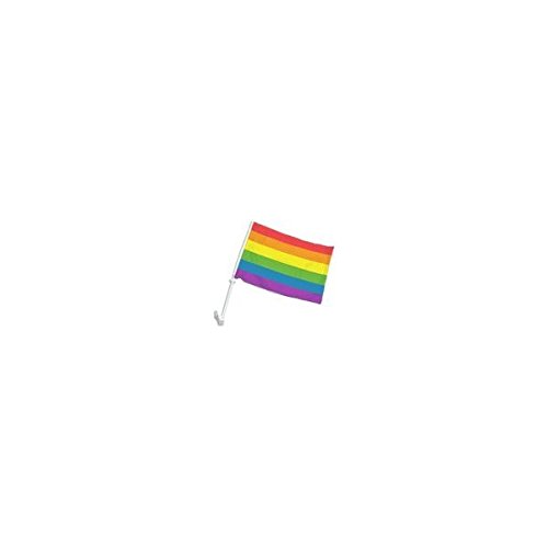 Flag Double-Sided Rainbow Car