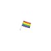 Double-Sided Rainbow Car Flag