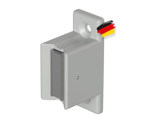 BAUHELD® Support de manivelle pour tige de manivelle [fabriqué en Allemagne] - Support mural pour manivelle de volet roulant de 12 à 17 mm de diamètre - 1 pièce - Support avec poignée magnétique -