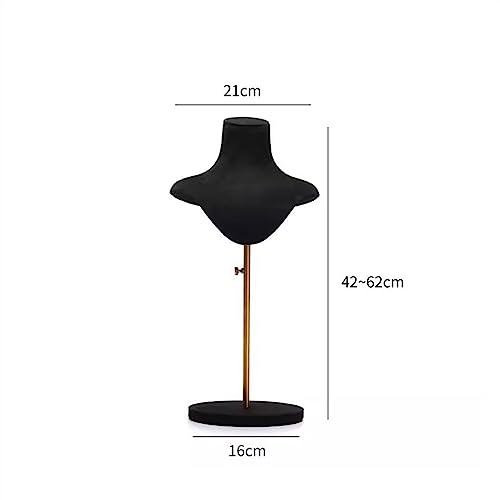 Rangement bijoux vertical et titulaire de stockage pour collier et chaîne noire