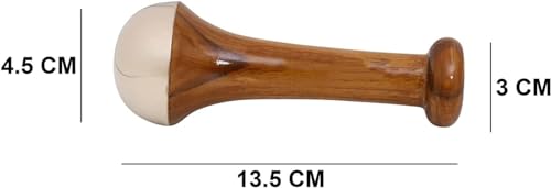 Kansa Wand Face and Foot Massager - Ayurvedic Benefits of Bronze - Restoring Luster Through Detoxification (Small) - Image 4