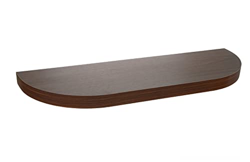 HERSIG - Estante Flotante Cantos Redondos | Diseño Madera Wengue - 80 x 23,5 x 3,8 cm