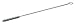 Weiler Hand Tube Brush with Eye Handle, Steel, Round Shank, Single Stem, Single Spiral, 1/4" Diameter, 0.003" Wire Diameter, 3/32" Shank, 2000 rpm (Pack of 1)